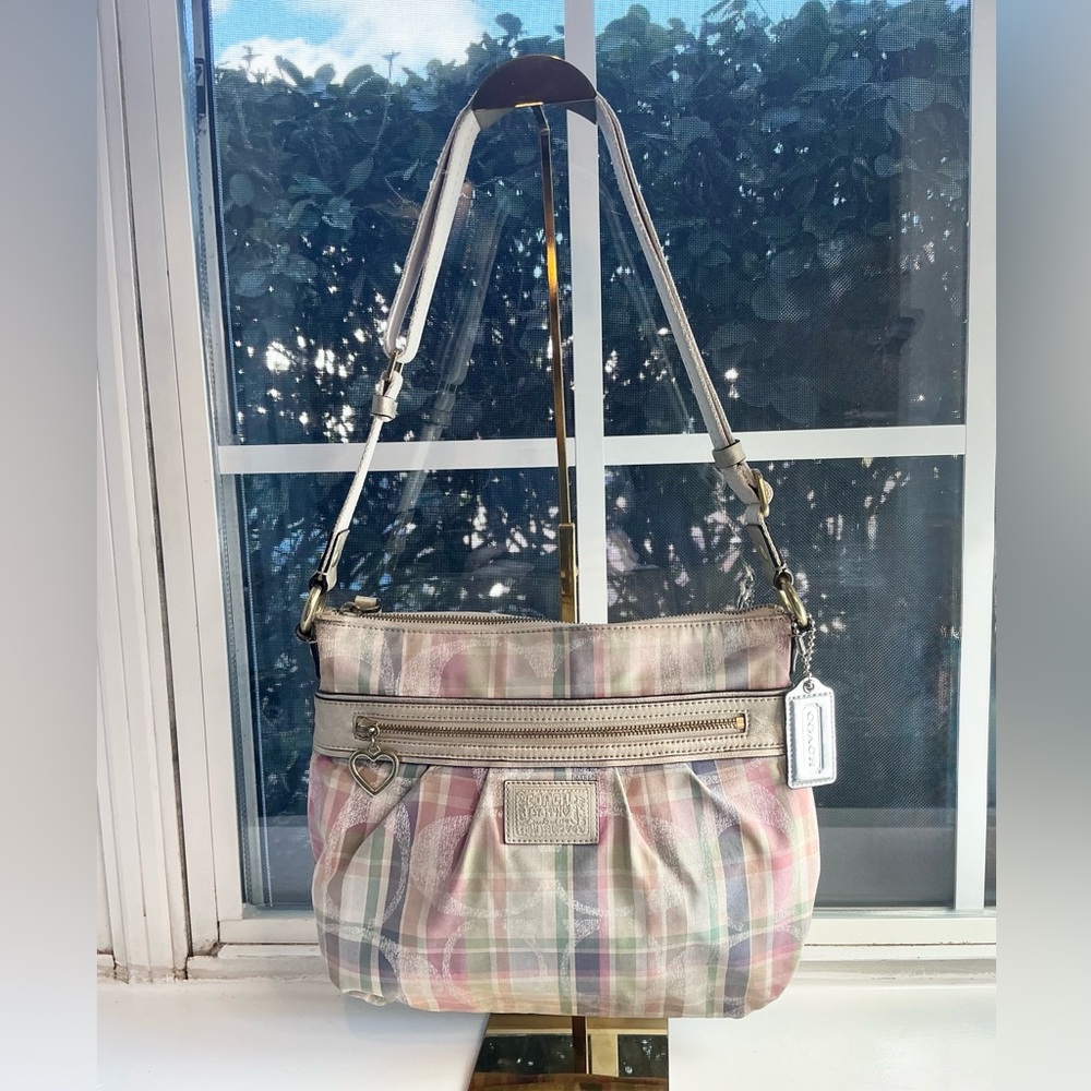 Coach Poppy Signature C Plaid Crossbody – 2011 – Pastel Multicolor